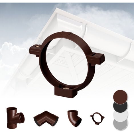 RAINWAY brun, Coude de tuyauterie 87° simple