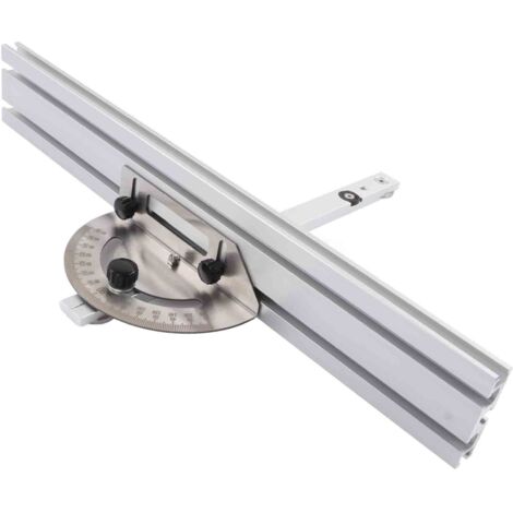 Système de guide à onglets pour scie circulaire à table Haute précision de biseautage Mécanisme de verrouillage Guide à onglets et guide parallèle précis en alliage d'aluminium