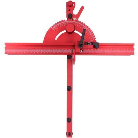 Système de guide d'onglet pour scie circulaire de table : guide de précision et butée de fin de course