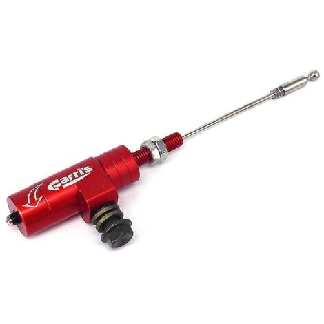 Système de maître-cylindre d'embrayage hydraulique universel M10 pour moto avec flexible de frein de 1200 mm et tuyau d'huile pour pit bike/dirt bike - rouge