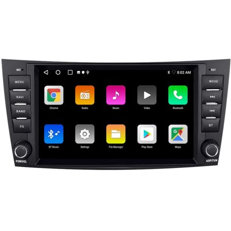 Système de navigation embarqué Android grand écran 8 pouces compatible avec les anciens modèles Mercedes-Benz Classe E