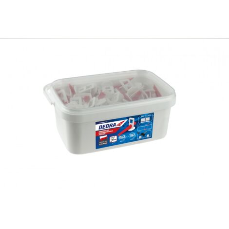 Système de nivellement carrelage dedra ded02p111 150 clips 50 cales