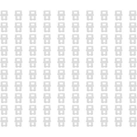 Système de nivellement de carrelage FG4 - 100 clips et espaceurs pour pose précise