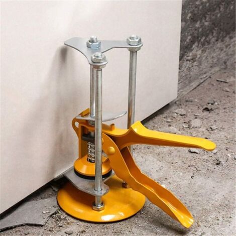 Système de nivellement de tuiles Corps en métal durable Charge de 200 kg 1-10,5 cm Ajusteur de hauteur Localisateur de tuiles murales pour panneau de porte en céramique Verre