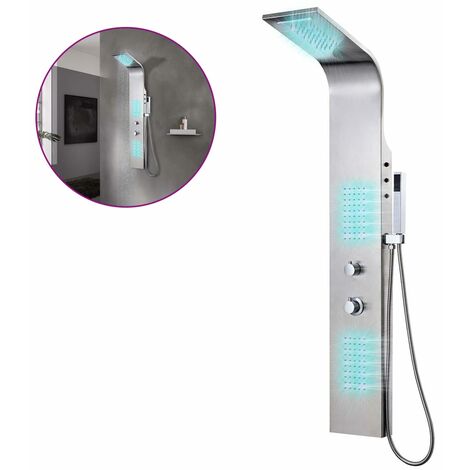 Système de panneau de douche Acier inoxydable incurvé