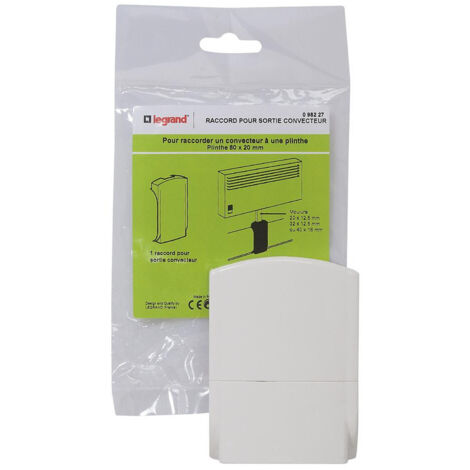 Système De Plinthe 80 X 20 Mm  Sabot Sortie Convecteur