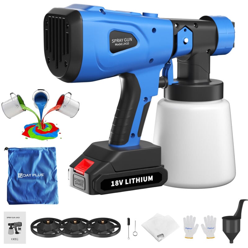 Dayplus - Système de pulvérisation de peinture peinture murale vernis peinture machine de pulvérisation pistolet électrique