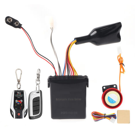 Système de sécurité moto avec démarrage moteur - Alarme étanche à télécommande