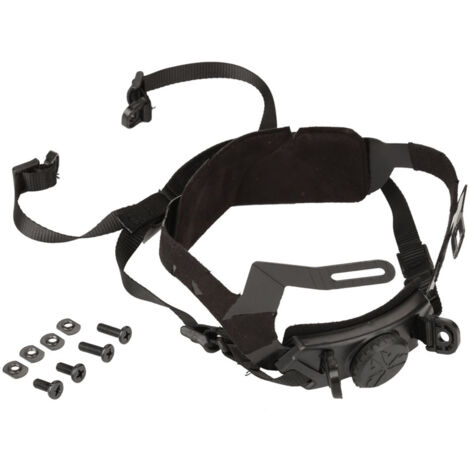 Système de serrage de casque réglable pour activités extérieures - Accessoire noir