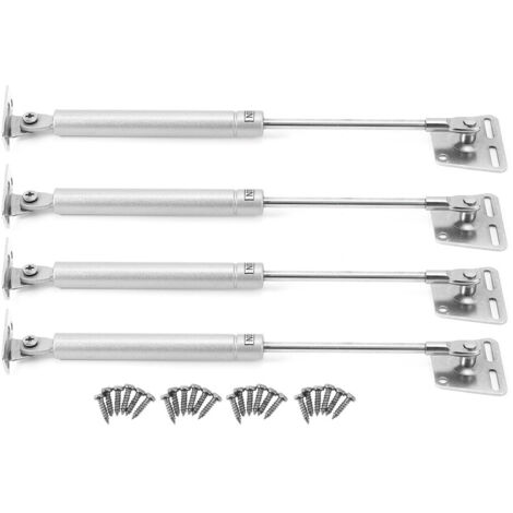 Système de Suspension Pneumatique avec 4 Pièces pour Portes et Casiers - Tige Hydraulique Gaz Zinc Alloy 29 cm - Amortissement Complet Porte de Tatami