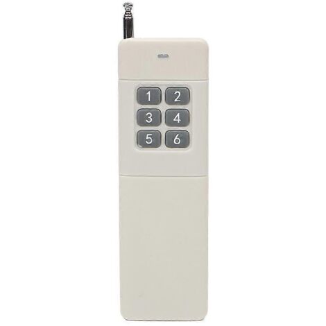 Système de Télécommande Radio Longue Portée 3000m - Émetteur 6 Boutons 433MHz