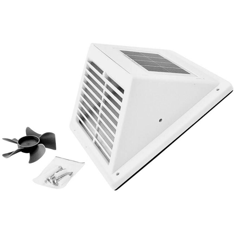 Système de ventilation solaire Phaesun Fresh Breeze 380124 1.2 Wp blanc W382791