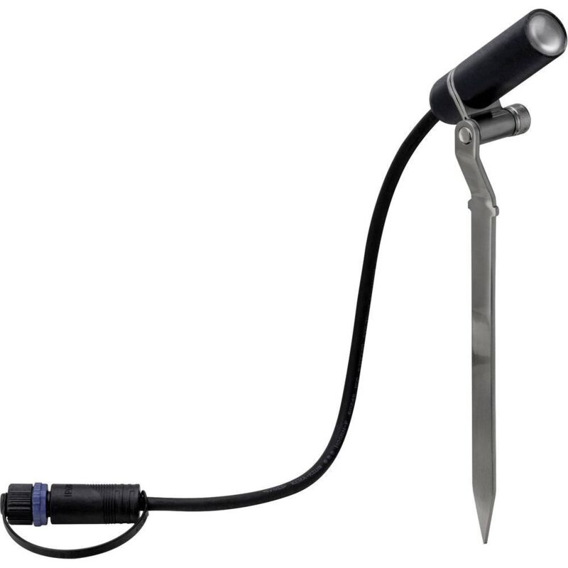 Plantini 94154 Système d'éclairage Plug&Shine kit de démarrage pour projecteur de jardin à led jeu de 3 led 7. - Paulmann