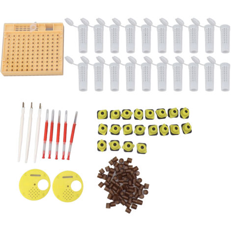 Système d'élevage de reine des abeilles, Kit de tasses de cellules d'élevage en plastique, équipements de greffage pour apiculture, fournitures