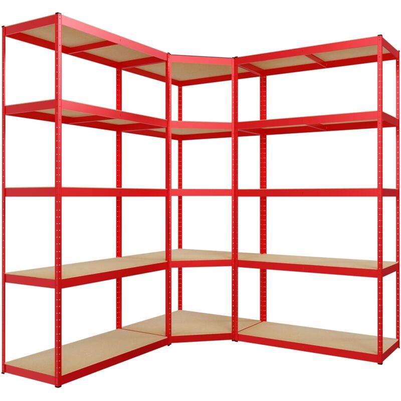 CLP - Système d'étagères 3 places Rouge