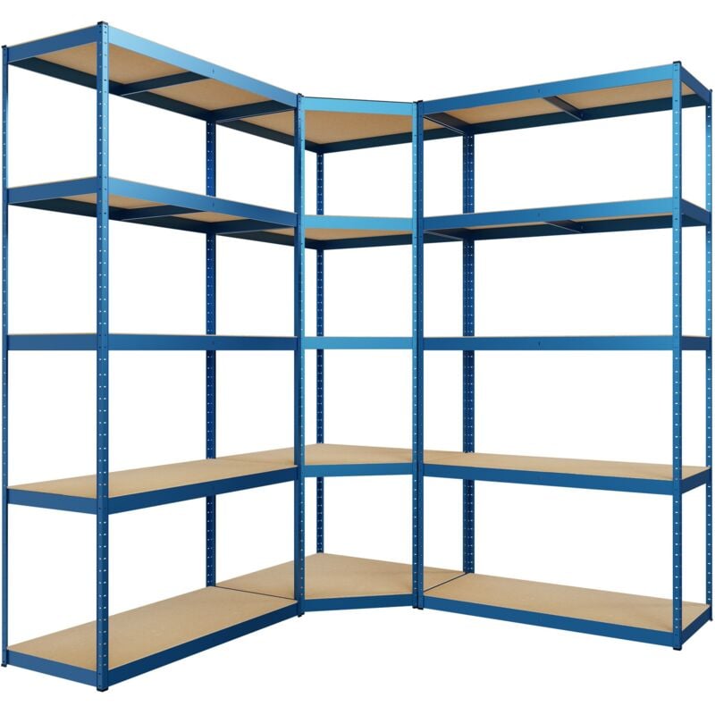 Système d'étagères 3 places Bleu