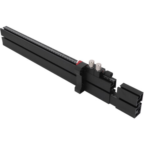Système d'extension de scie à table de clôture, jauge à onglet, alliage d'aluminium précis, piste à fente en T, accessoires métriques impériaux pour le travail du bois