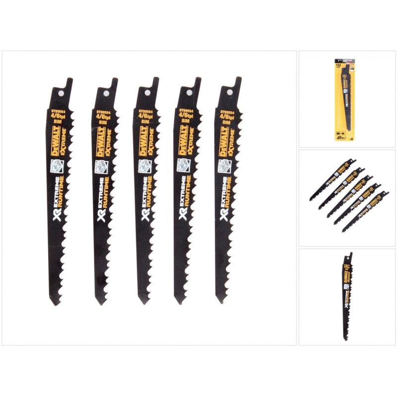 Dewalt Sabre lame de scie BIM 152mm 5 pack