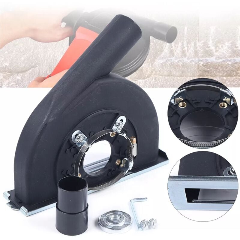 Système d'extraction des poussières Protections anti-poussière pour meuleuses d'angle 150-180 mm, protections anti-poussière pour meuleuses d'angle
