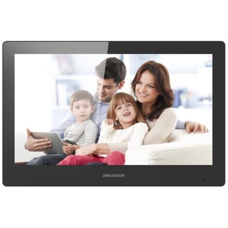 Système d'interphone vidéo Hikvision DS-KH8520-WTE1 25,6 cm (10,1") Noir