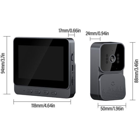 Système d'interphone vidéo WiFi avec sonnette et caméra de surveillance intégrée