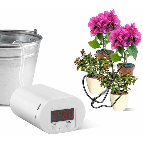 Système d'irrigation automatique, système d'arrosage automatique pour plantes d'intérieur avec affichage LED et alimentation USB LO-Ron