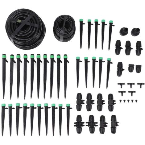 Système d'irrigation de jardin, système d'arrosage automatique goutte à goutte, kits pour potager surélevé et pelouse.