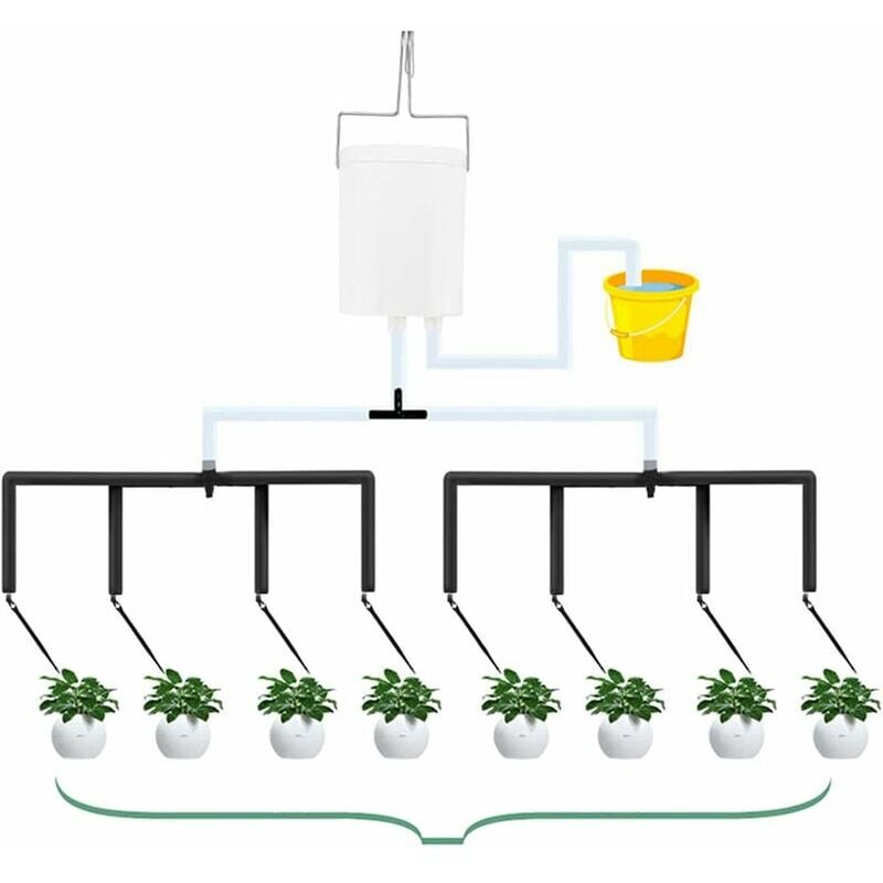 Système d'irrigation Jardin, Automatique Micro Irrigation Goutte à Goutte Kit avec Minuterie d'eau, Système d'Auto-Arrosage Réglable pour Paysage