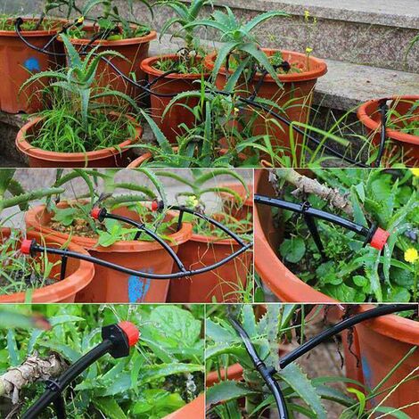 Système d'irrigation Jardin, Micro Irrigation Goutte à Goutte Kit Arrosage Automatique,Systeme Arrosage Aoutte a Goutte Irrigation de Jardin pour Plantes -(30M Tuyau Goutte à Goutte)