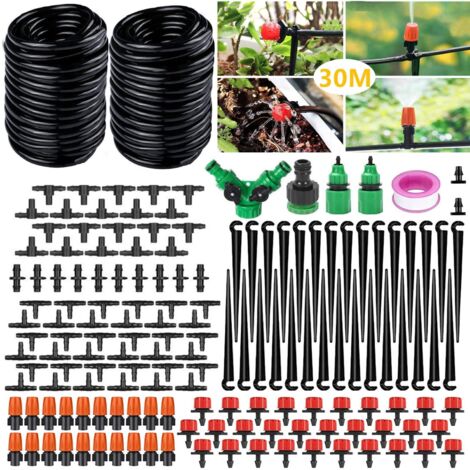 Système d'irrigation Jardin,149 Pcs Micro Irrigation Goutte à Goutte Kit Arrosage Automatique,Automatique Kit d'irrigation Goutte à Goutte,Jardin pour Plantes 30M 4/7Tuyau Goutte à Goutte