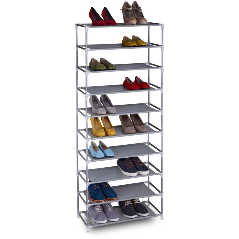 Système enfichable pour étagère à chaussures 10 niveaux