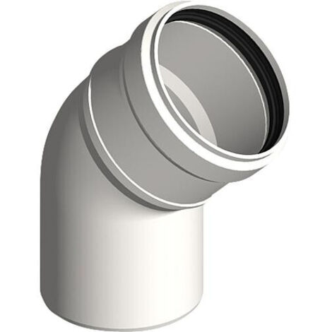 Systeme gaz d'echappement plastique Coude 45° - DN 80