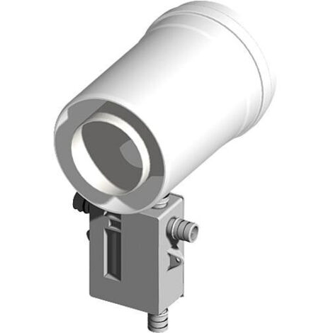 Systeme gaz d'echappement plastique evacuation condensat, horizontal et vertical avec siphon- DN 60/100
