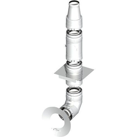 Systeme gaz d'echappement plastique Kit base 5 - DN 080/125