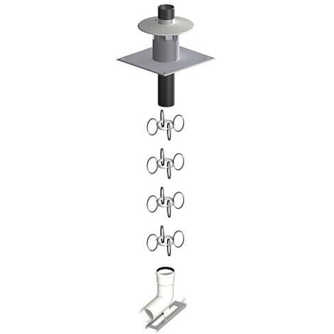 Systeme gaz d'echappement plastique Kit Basis 3 - DN 60
