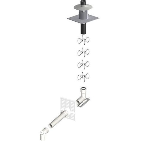 Systeme gaz d'echappement plastique Kit Basis 4 - DN 80