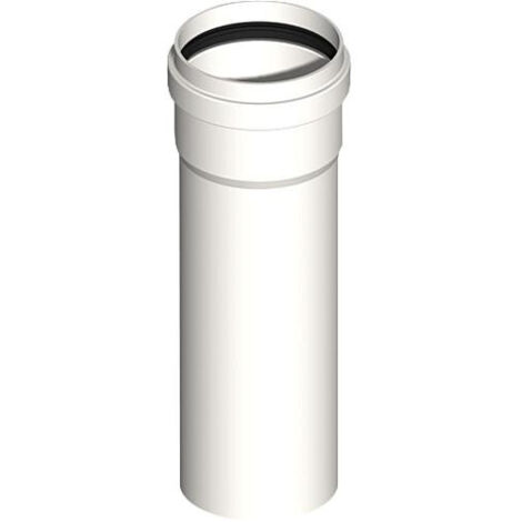 Systeme gaz d'echappement plastique Tube 250 mm, pouvant etre raccourci DN 60