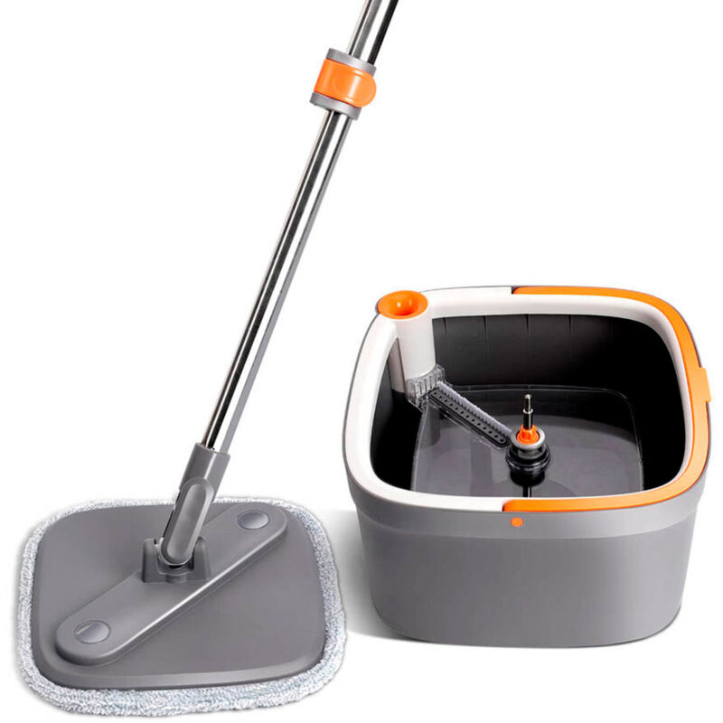 Système Joybos easy washing square spin mop & bucket con 4 recargas