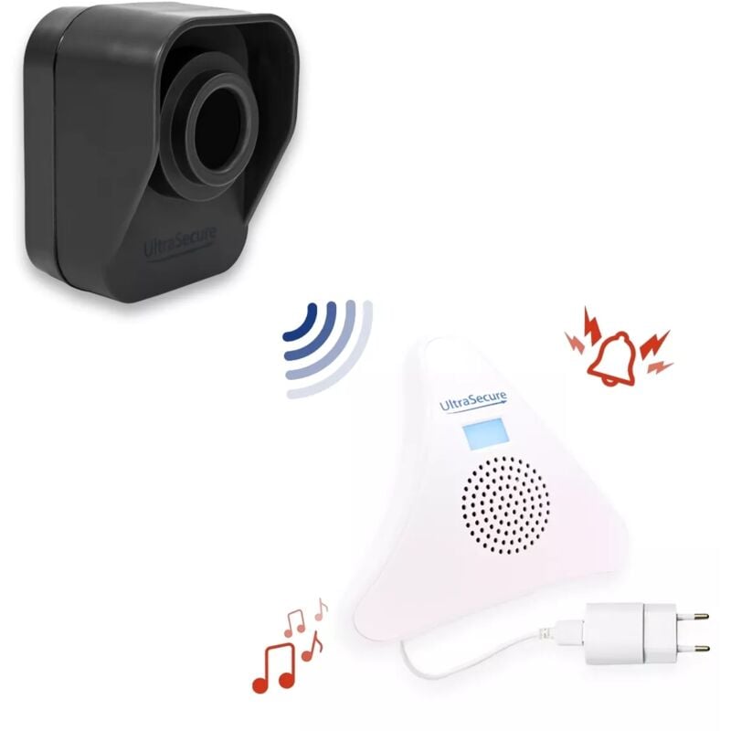 Système nomade autonome sans-fil camion vol carburant gasoil détecteur mouvement sur piles / Carillon usb (Gamme DA600+)