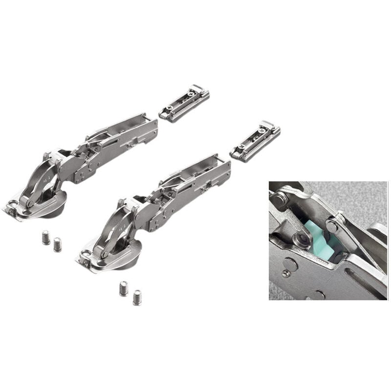 Système pacta push nickelé freinage Smove force s Salice FRBKFEPSSN9