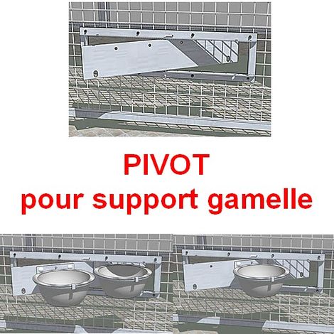 Système pivotant pour anneau support gamelle Désignation : Système Pro pivotant MORIN 290065