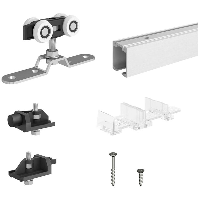 Slid'up By Mantion - Système coulissant slid'up 170 pour 1 porte jusqu'à 750 mm - rail 1,5 m - 120 kg