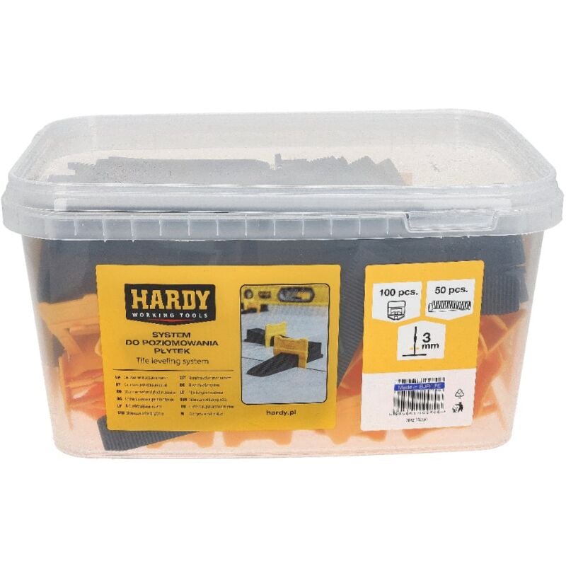 Système pour niveler les carreaux Clips 3 mm + Cales 150 pièces