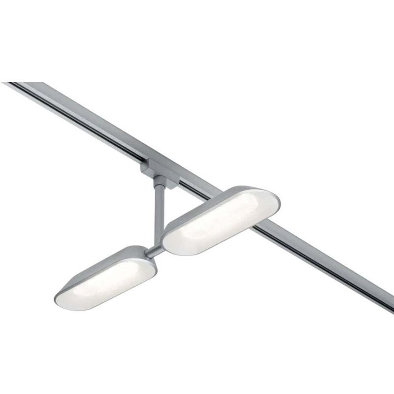 Luminaire sur rail haute tension Paulmann Dipper URail led intégrée 16 w led chrome (mat), blanc