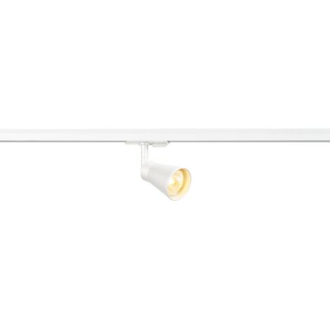 Systèmes rail 1 allumage 230V AVO TRACK spot pour rail 1 allumage intérieur blanc GU10/QPAR51 50W max - SLV 144201