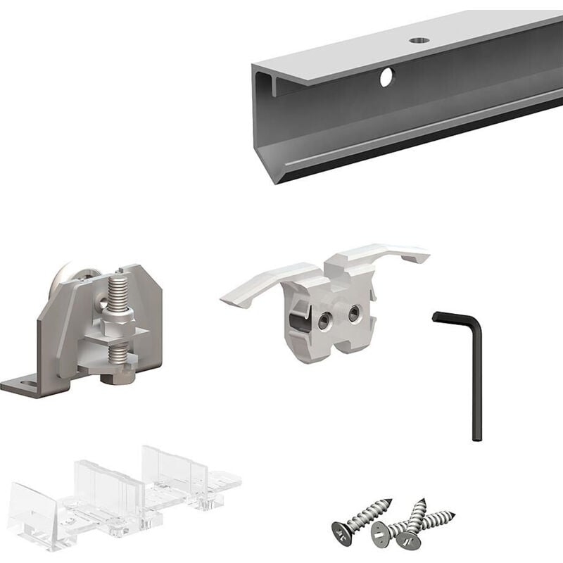 Système coulissant SLID'UP 180 pour 1 porte de séparation - rail 1,8 m - 30 kg