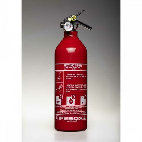 Extincteur 1kg A Poudre Avec Manomètre - Ext01