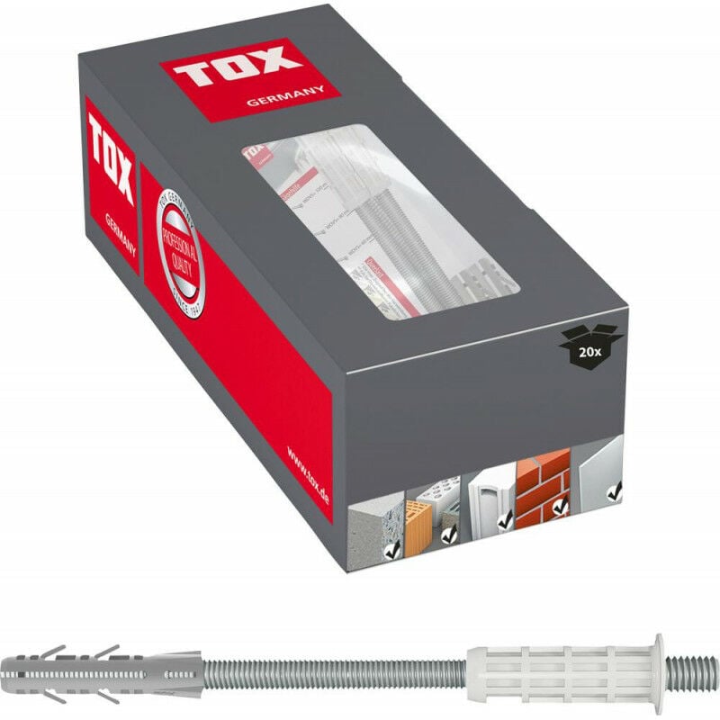 Système de montage à distance tox Thermo Proof Mini M8x200 big pack kt (Par 25)