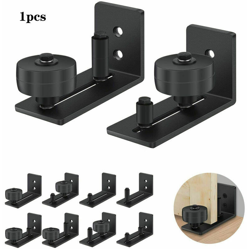 Système De Porte Coulissante Rail De Roulement, Porte Coulissante De Guidage Au Sol, Guidage De Rouleau De Sol Réglable Avec Vis, Convient