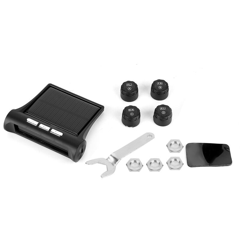 Jeffergarden Capteur Tpms externe, système de surveillance de la pression des pneus USB, Mode veille intelligent, clair à lire pour le moniteur et la
